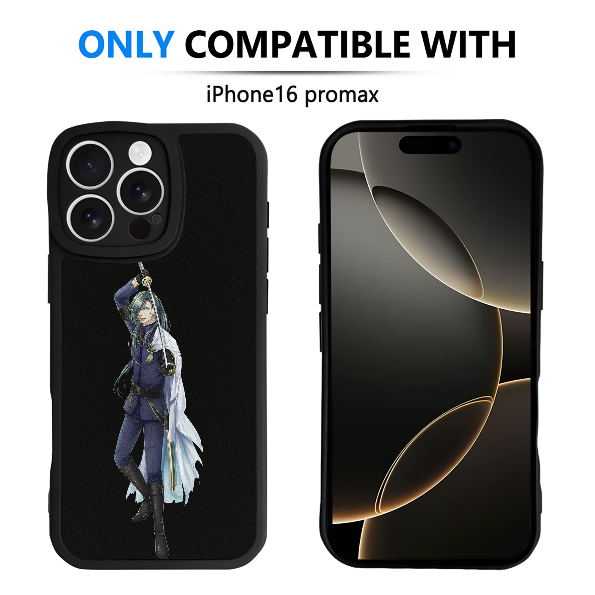 （画像用） 刀剣乱舞 Touken Ranbu 【iPhone 16シリーズ対応】シリコンスマホケース（レザー調） 材質：シリコン